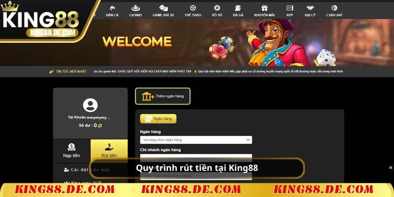 KING88 - Link Nhà Cái KING88.COM Chính Thức Mới Nhất 2025 Quy trình rút tiền tại King88